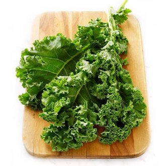 kale on a cutting board