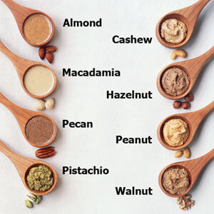 different nut butters